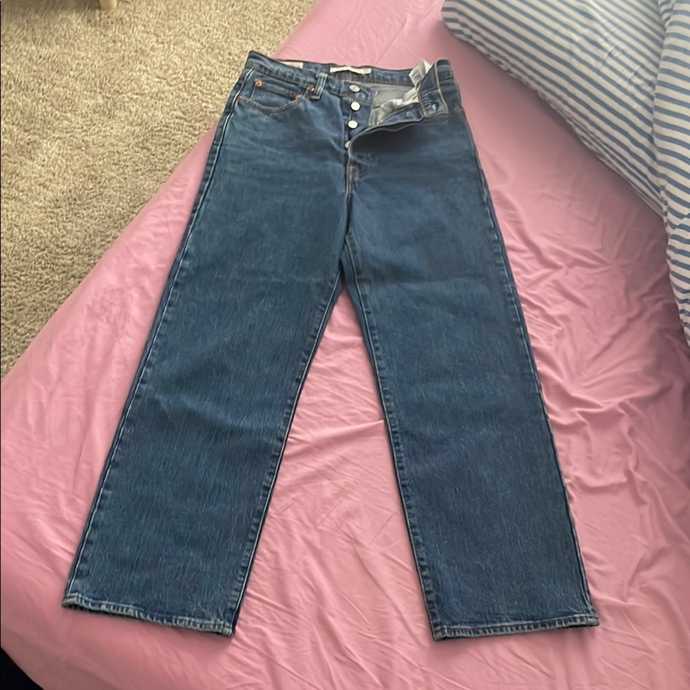 Levi's Blue Straight Leg Women's Jeans
